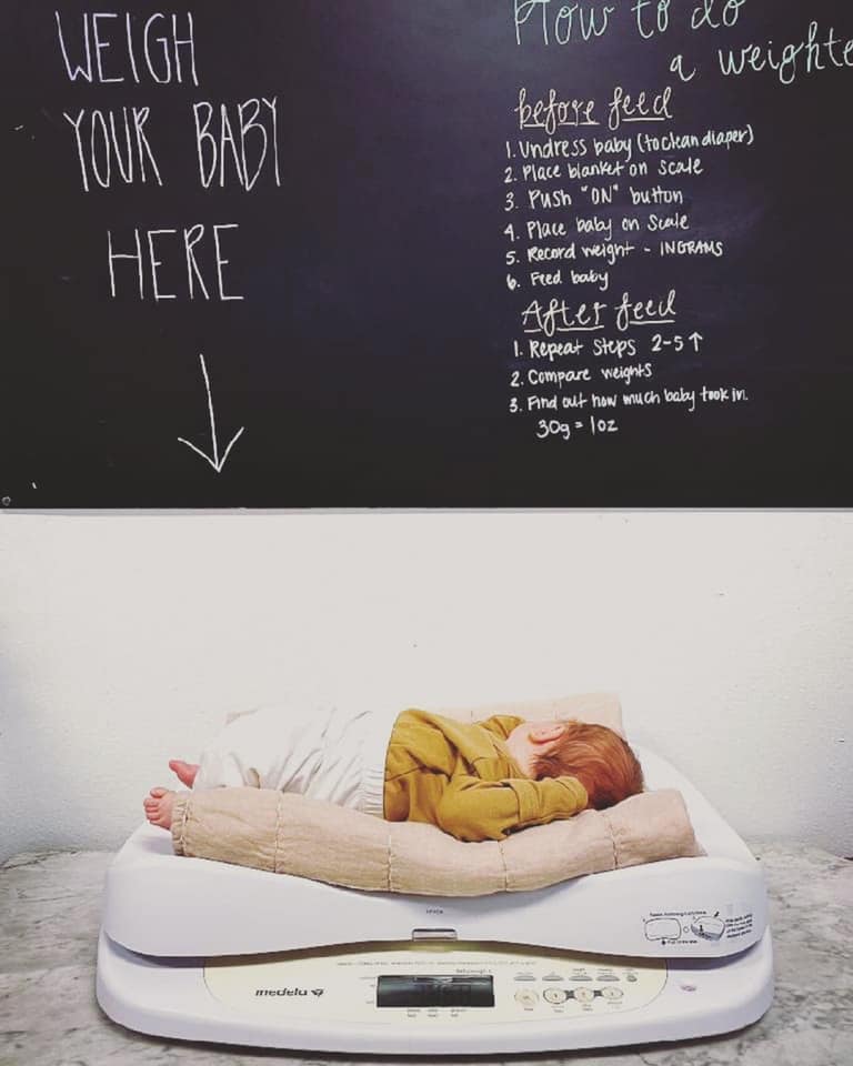 Image of a chalkboard with step-by-step instructions for doing a weighted feed. Read the post for the full text.