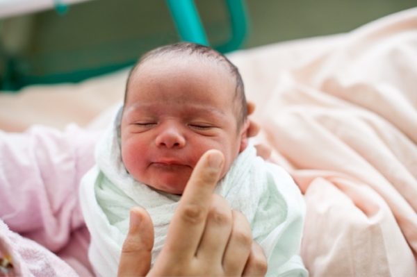 newborn baby in hospital